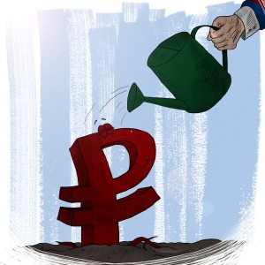 растущий рубль